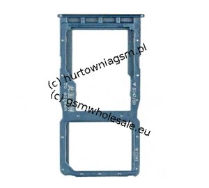 Huawei P30 Lite (MAR-L21) - Oryginalna szufladka karty SIM i SD niebieska