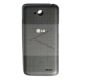 LG D405 L90 - Oryginalna klapka baterii czarna (z NFC)