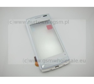 Nokia 500 - Oryginalna obudowa przednia z ekranem dotykowym biała (z demontażu)
