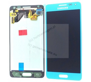 Samsung SM-G850F Galaxy Alpha - Oryginalny front z ekranem dotykowym i wyświetlaczem niebieski