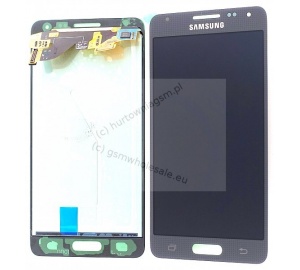 Samsung SM-G850F Galaxy Alpha - Oryginalny front z ekranem dotykowym i wyświetlaczem czarny