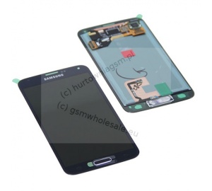 Samsung SM-G900F Galaxy S5/SM-G901F/SM-G900FD - Oryginalny front z wyświetlaczem i ekranem dotykowym czarny