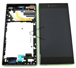 Sony E6853 Xperia Z5 Premium - Oryginalny front z wyświetlaczem i ekranem dotykowym złoty (1 SIM)