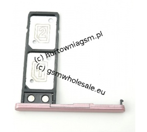 Sony Xperia L2 Dual H4311/H4331 - Oryginalna szufladka kart SIM różowa
