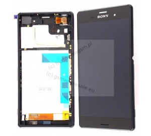 Sony Xperia Z3 D6603/D6643/D6653 - Oryginalny front z wyświetlaczem i ekranem dotykowym czarny