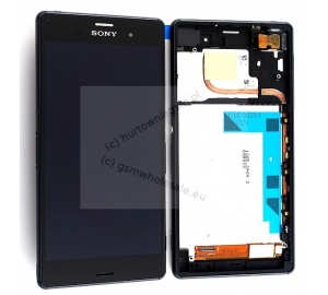 Sony Xperia Z3 Dual SIM D6633 – Oryginalny front z wyświetlaczem i ekranem dotykowym czarny