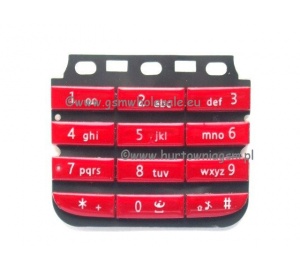 Nokia 300 - Oryginalna klawiatura czerwona