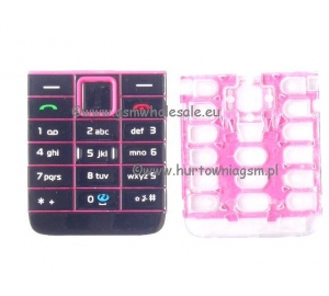 Nokia 3500c - Oryginalna klawiatura różowa ramka
