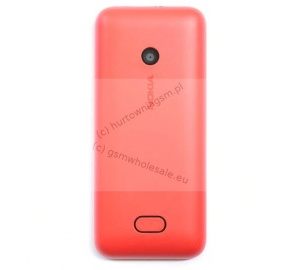 Nokia 208 - Oryginalna klapka baterii czerwona
