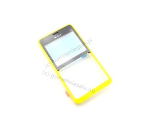 Nokia Asha 210 - Oryginalna obudowa przednia żółta