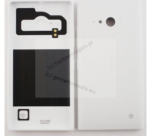 Nokia Lumia 730/735 - Oryginalna klapka baterii biała (bez WLC)