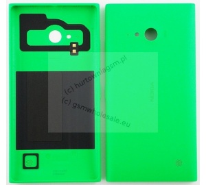 Nokia Lumia 730/735 - Oryginalna klapka baterii zielona (bez WLC)