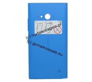 Nokia Lumia 735 - Oryginalna klapka baterii niebieska (z WLC)
