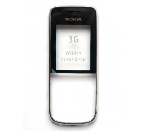 Nokia 2730c - Oryginalna obudowa przednia srebrna