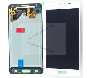 Samsung SM-G850F Galaxy Alpha - Oryginalny front z ekranem dotykowym i wyświetlaczem biały