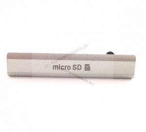 Sony D6502/D6503/D6543 Xperia Z2 - Oryginalna zaślepka MicroSD biała
