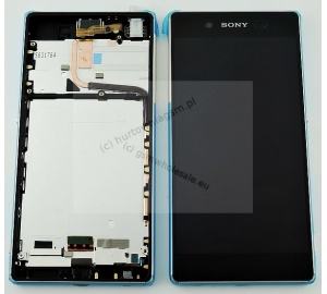 Sony E6533 Xperia Z3+ - Oryginalny front z wyświetlaczem i ekranem dotykowym AQUA