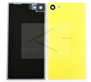 Sony Xperia E5803/E5823 Z5 Compact - Oryginalna klapka baterii żółta