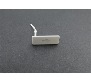 Sony Xperia Go ST27i - Oryginalna zaślepka gniazda USB biała