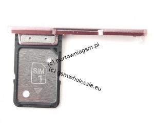 Sony Xperia XA2 H3113/H3123/H3133/H4113/H4133 - Oryginalna zaślepka karty SIM różowa