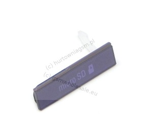 Sony Xperia Z C6603 – Oryginalna zaślepka gniazda karty pamięci SD fioletowa